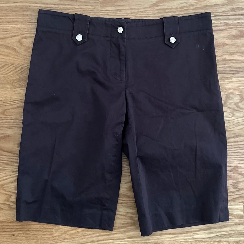 Tory Burch Brown Kinny Bermuda Shorts (6)